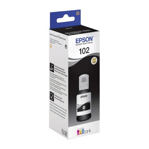 Flesje zwarte inkt 102 Epson Ecotank