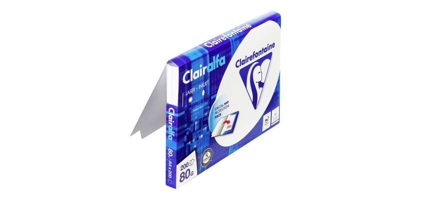 Papier Clairalfa A4 blanc 80 g Clairefontaine - Etui de 200 feuilles
