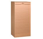 Classeur bois double à rideau H 140 cm