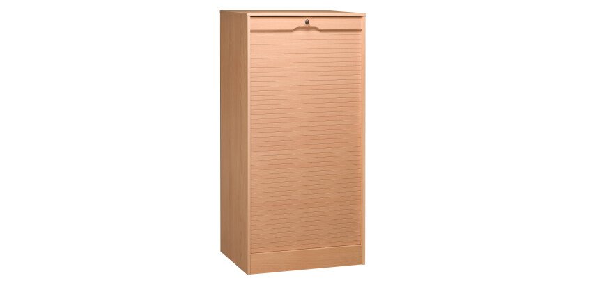 Classeur à rideau double bois H 140 cm