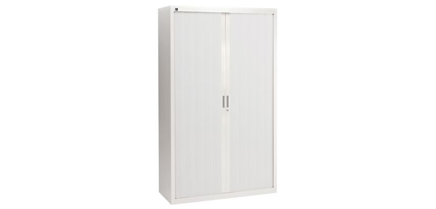 Pack de 2 armoires à rideaux Bruneau H 200 x L 120 x P 45 cm - 1 achetée = 1 offerte de même coloris