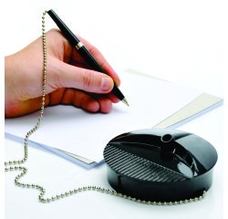 Antibacterial ballpoint pen on pedestal medium writing Fellowes