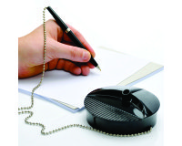 Antibacterial ballpoint pen on pedestal medium writing Fellowes