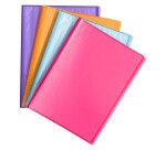 Protège-documents Eco polypropylène translucide A4 20 pochettes - 40 vues couleurs assorties