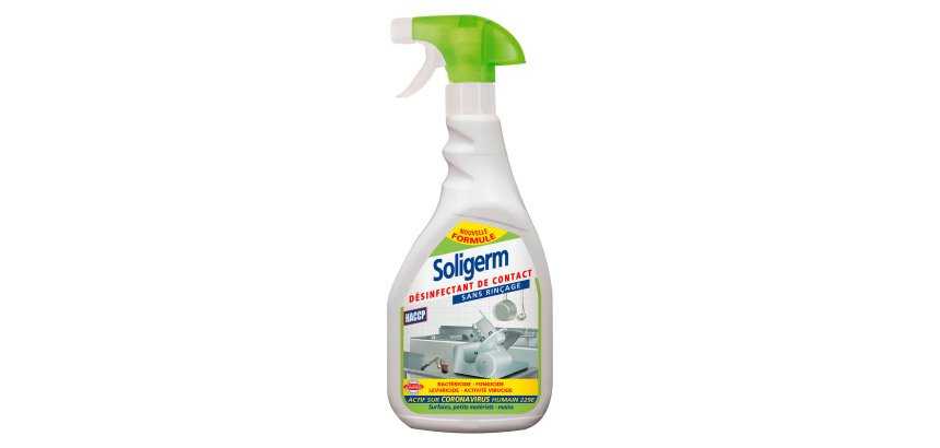 Désinfectant de contact cuisine Solipro Soligerm - Spray 750 ml