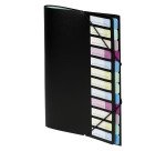 Trieur plastique Viquel à rabat 12 divisions couleurs assorties