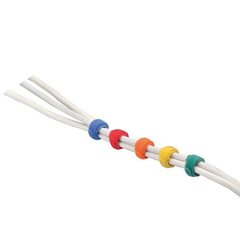 Blister de 5 regroupe câbles bracelet couleurs assorties marque VELCRO®