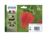 Epson 29XL Pack 4 cartouches noire + couleurs haute capacité pour imprimante jet d'encre