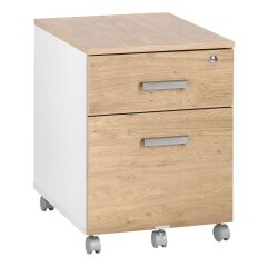 Cajonera Móvil Intuitiv 2 cajones Roble