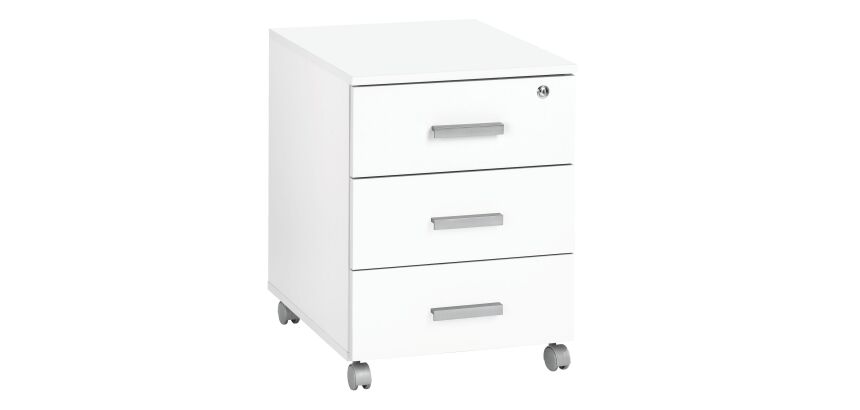 Cajonera Móvil Intuitiv 3 cajones Blanco