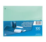 Package of 100 trapezium dividers in coloured bristol