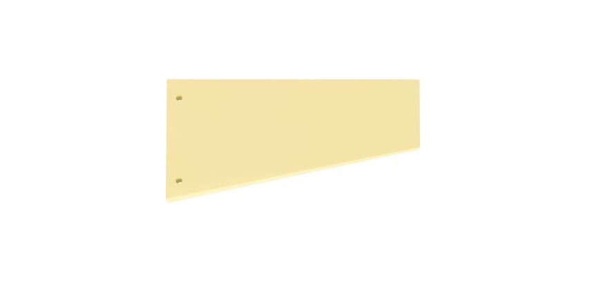 Package of 100 trapezium dividers in coloured bristol