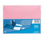 Intercalaires neutres Trapèze carton coloré - Paquet de 100