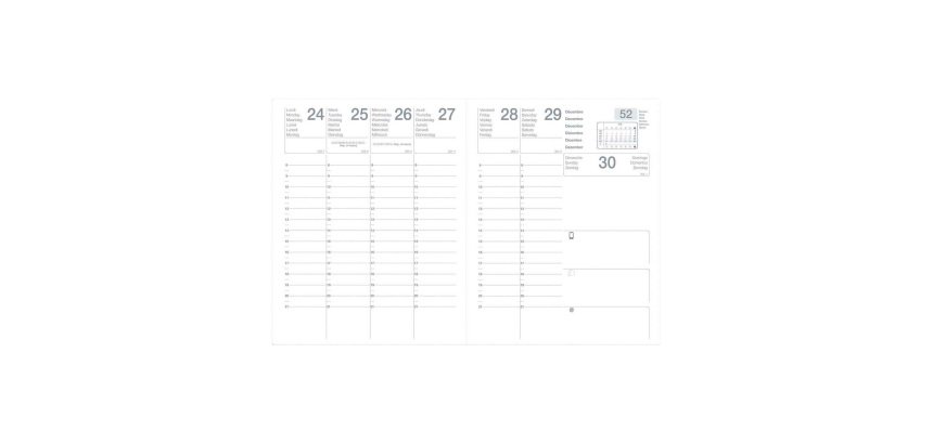 Agenda Eco semainier - Année 2027 - 21 x 27 cm