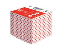 Cubo de notas adhesivas encoladas Bruneau 90 x 90 mm Bloc de 600 hojas