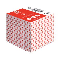 Cubo de notas adhesivas encoladas Bruneau 90 x 90 mm Bloc de 600 hojas