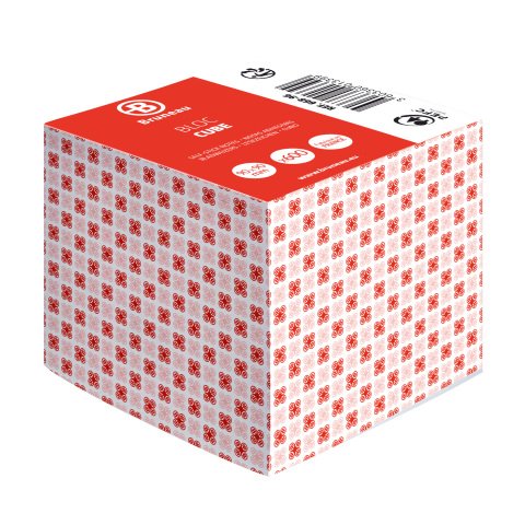 Cubo de notas adhesivas encoladas Bruneau 90 x 90 mm Bloc de 600 hojas