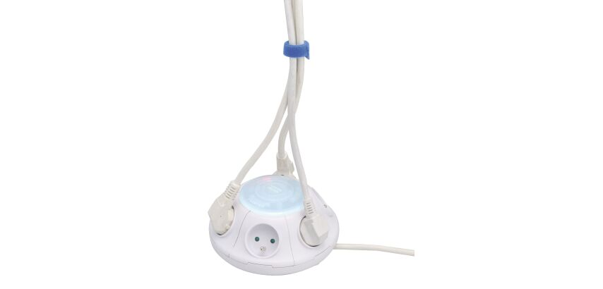 Regleta de sobremesa con proteccion sobretensiones - Cable 1,70 m