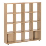 Bibliothèque bois 16 cases Intuitiv'