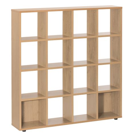 Bibliothèque bois 16 cases Intuitiv'