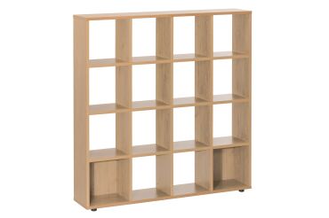 Bibliothèque bois 16 cases Intuitiv'