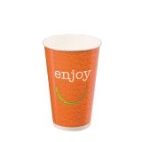 Cup "Enjoy" for cold drinks disposable cardboard 30 cl - Set of 300