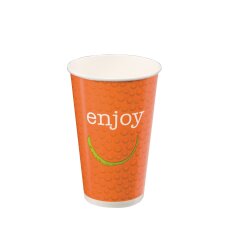 Cup "Enjoy" for cold drinks disposable cardboard 30 cl - Set of 300
