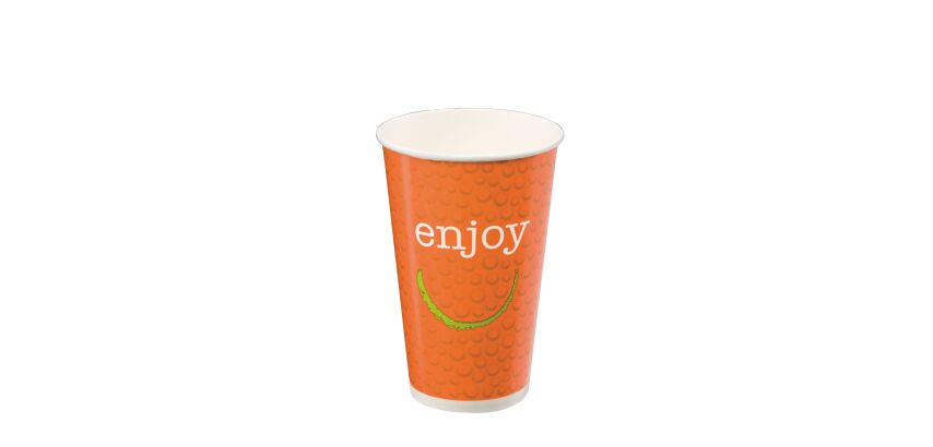 Gobelet "Enjoy" spécial boissons froides jetable carton 35 cl - Lot de 300