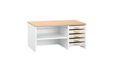 Storage furniture Intuitiv' white - oak