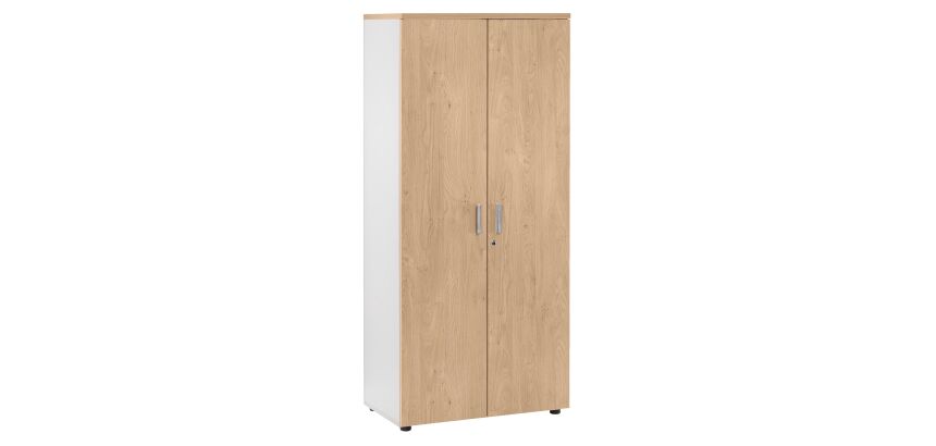 Armoire haute portes battantes H 180 x L 80 cm Intuitiv'