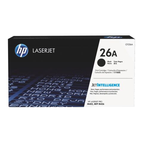 HP 26A (CF226A) tóner original negro de alta capacidad (3100 páginas)