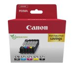 Canon PGI 570 + CLI 571 Pack de 5 cartouches - 2 noires + 3 couleurs pour imprimantes jet d'encre