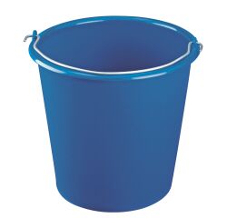 Round bucket 10 litres, blue