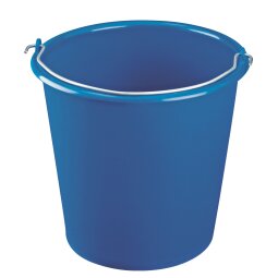 Round bucket 10 litres, blue
