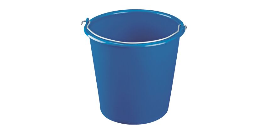 Round bucket 10 litres, blue