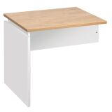 Hanging side table Intuitiv' W 80 x D 60 cm plate light oak base full white 