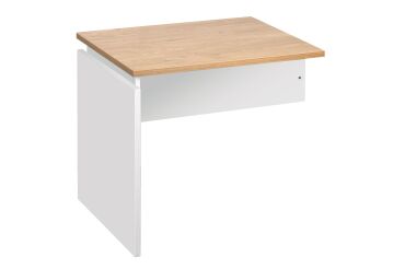 Hanging side table Intuitiv' W 80 x D 60 cm plate light oak base full white 