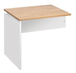 Hanging side table Intuitiv' W 80 x D 60 cm plate light oak base full white 