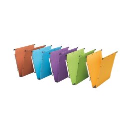 Sortiment farbige Hängemappen Ultimate L'Oblique aus Kraftkarton für Schränke 33 cm - Boden 30 mm