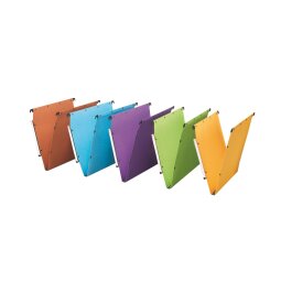 Sortiment farbige Hängemappen Ultimate L'Oblique aus Kraftkarton für Schränke 33 cm - Boden 15 mm