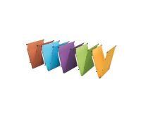 Suspension files Ultimate by L'Oblique in kraft assorted colors for cabinets 33 cm bottom 15 mm