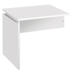 Hanging side table Intuitiv' W 80 x D 60 cm plate white base full white crossbeam white