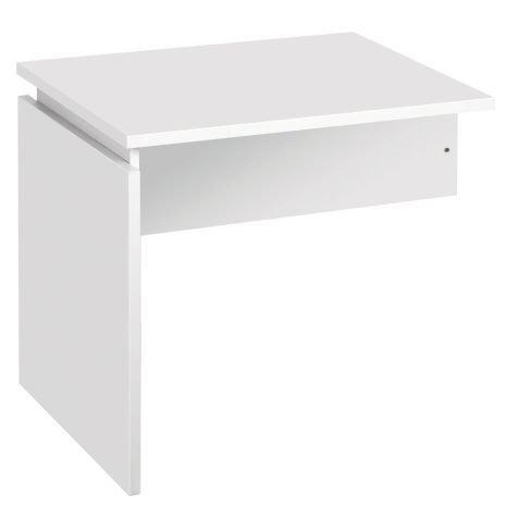 Retour bureau suspendu réglable en hauteur plateau blanc L 80 x P 60 cm Intuitiv'