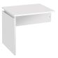 Hanging side table for desk Intuitiv' white W 80 x D 60 cm 