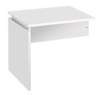 Retour bureau suspendu Ineo réglable en hauteur plateau blanc L 80 x P 60 cm
