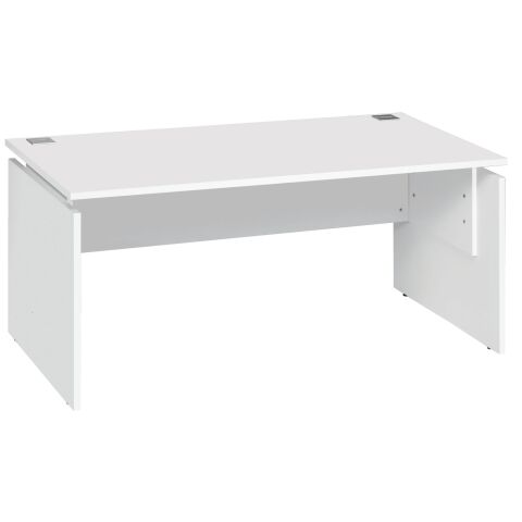 Mesa recta regulable Intuitiv 160 cm Blanco Blanco