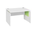 Bureau droit Intuitiv' réglable en hauteur piètement plein bois