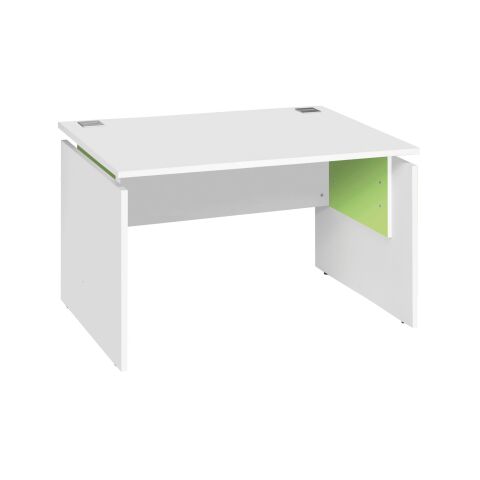 Mesa recta regulable Intuitiv 120 cm Blanco Verde