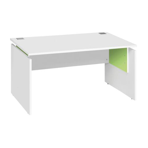 Mesa recta regulable Intuitiv 140 cm Blanco Verde