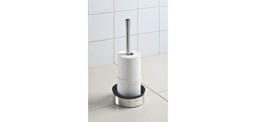 Porte papier toilette rouleau Brabantia métal inox